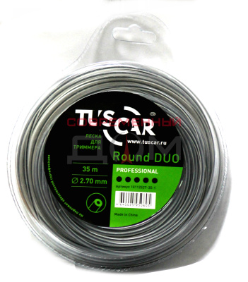 Леска для триммера TUSCAR Round Whisper DUO Professional